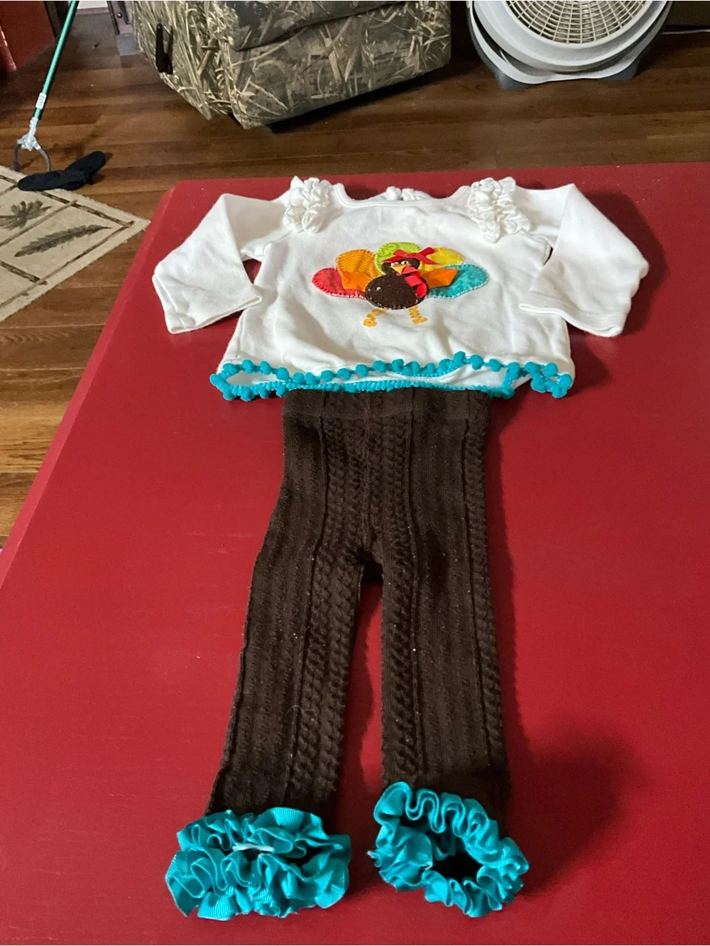 MUDPIE 6/9 month Thanksgiving outfit